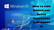 saved passwords in windows 10
