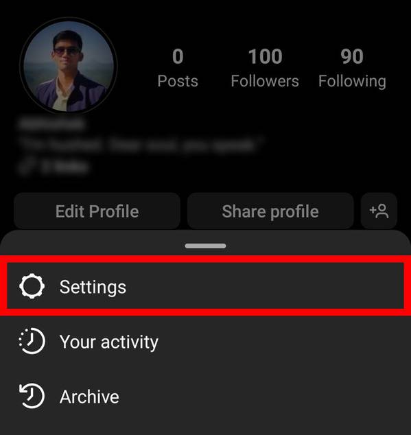 instagram settings: Turn off online status