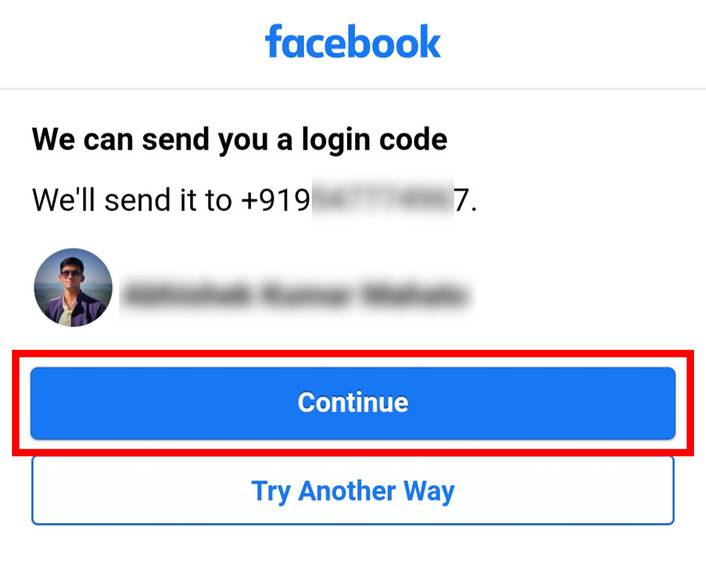 receive code on phone
