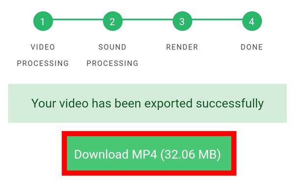 download rendered video