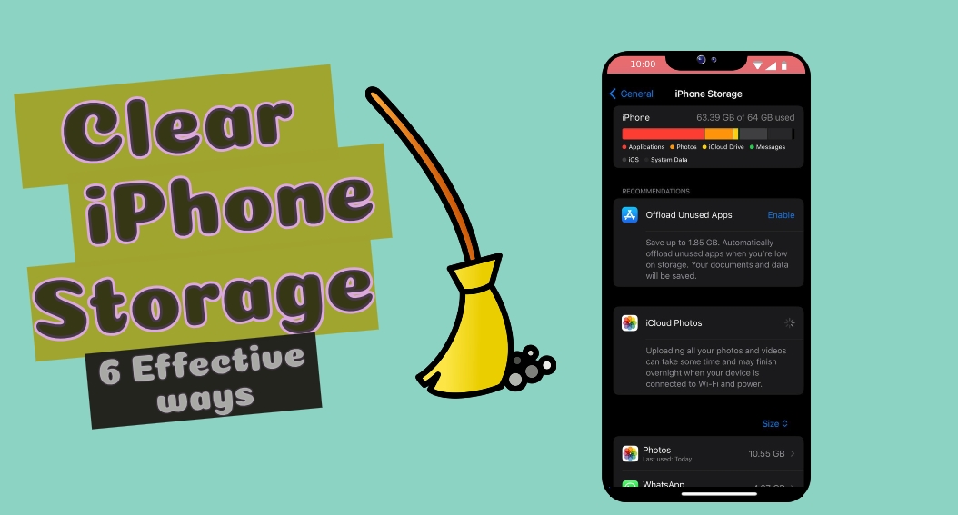 clear iphone storage