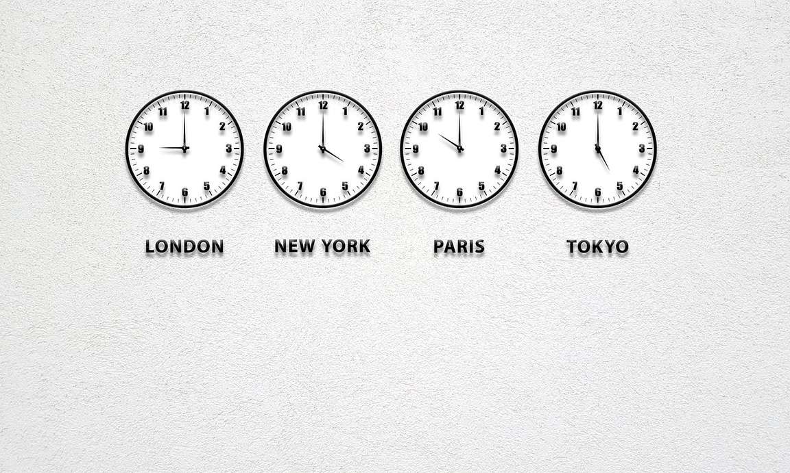 multiple time zone clocks