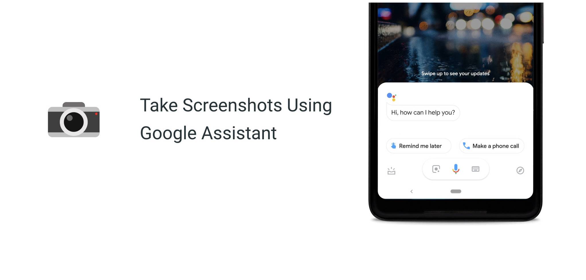 screenshot using Google assistant