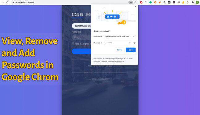 How to View, Find, Remove and Save Passwords in Google Chrome how-to