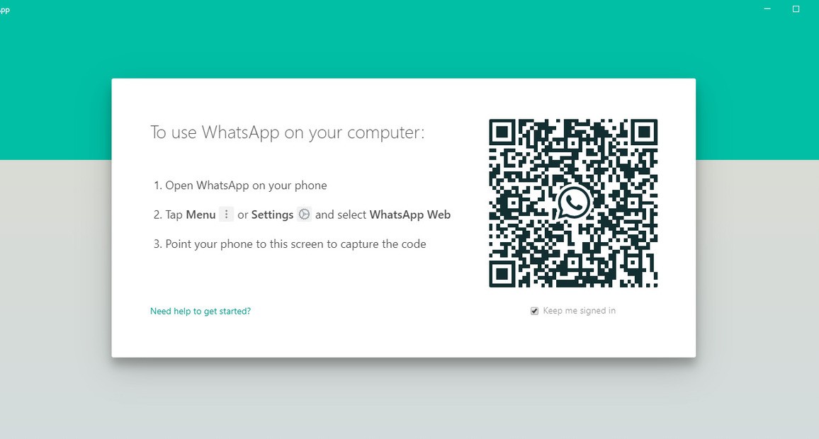 Whatsapp QR code