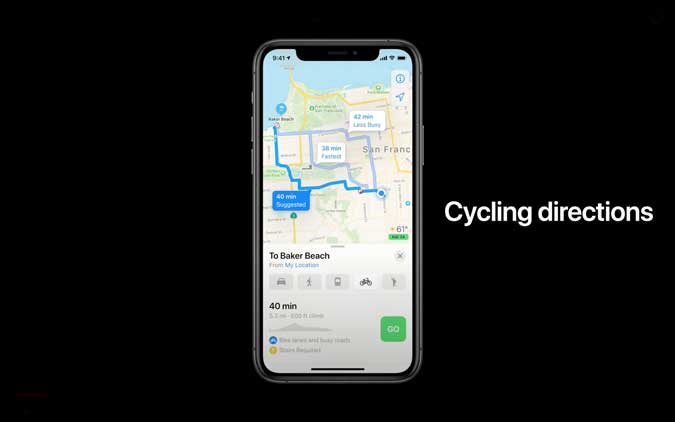 Apple maps Google maps iOS features new features for Apple iPhone