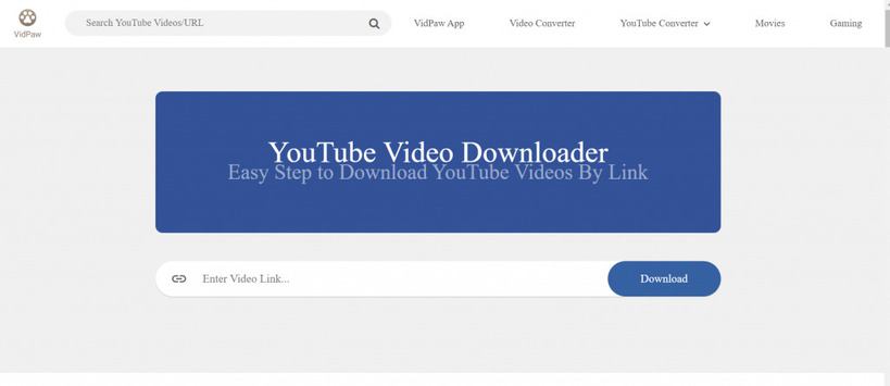 vidpaw online youtube downloader