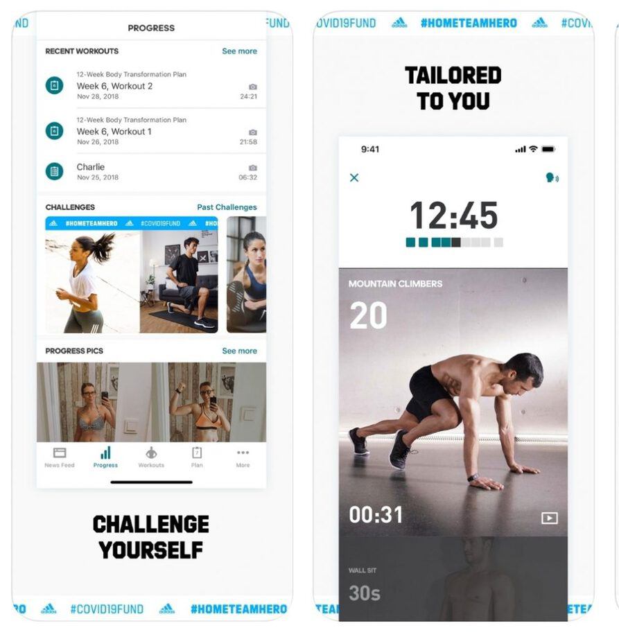 Adidas Training and Running app picture