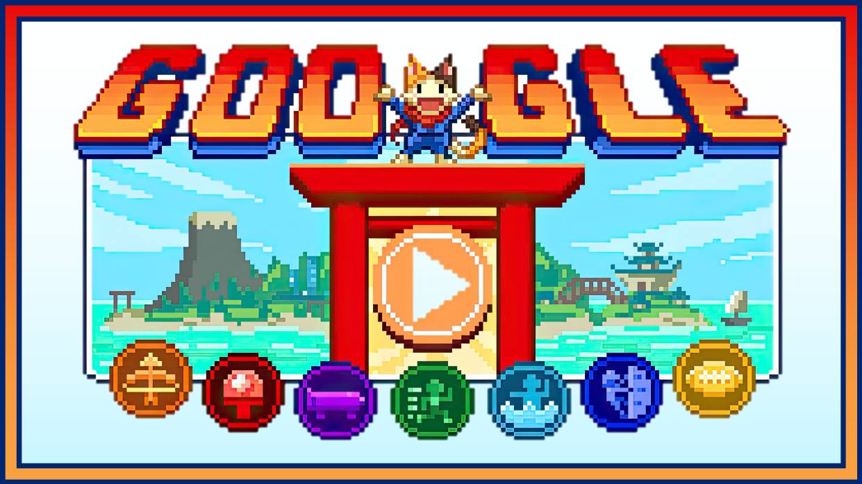 Doodle Champion Island Games - Google's Cute Cat Game FULL PLAYTHROUGH /  ENDING / ALL TROPHIES 