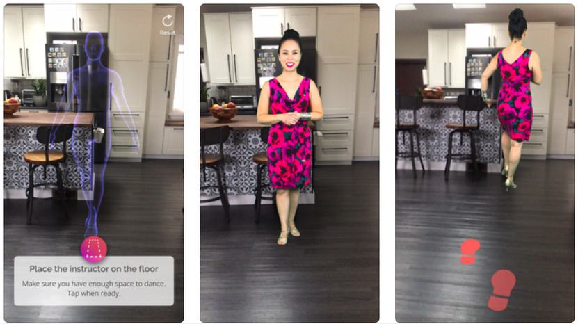 Dance augmented reality