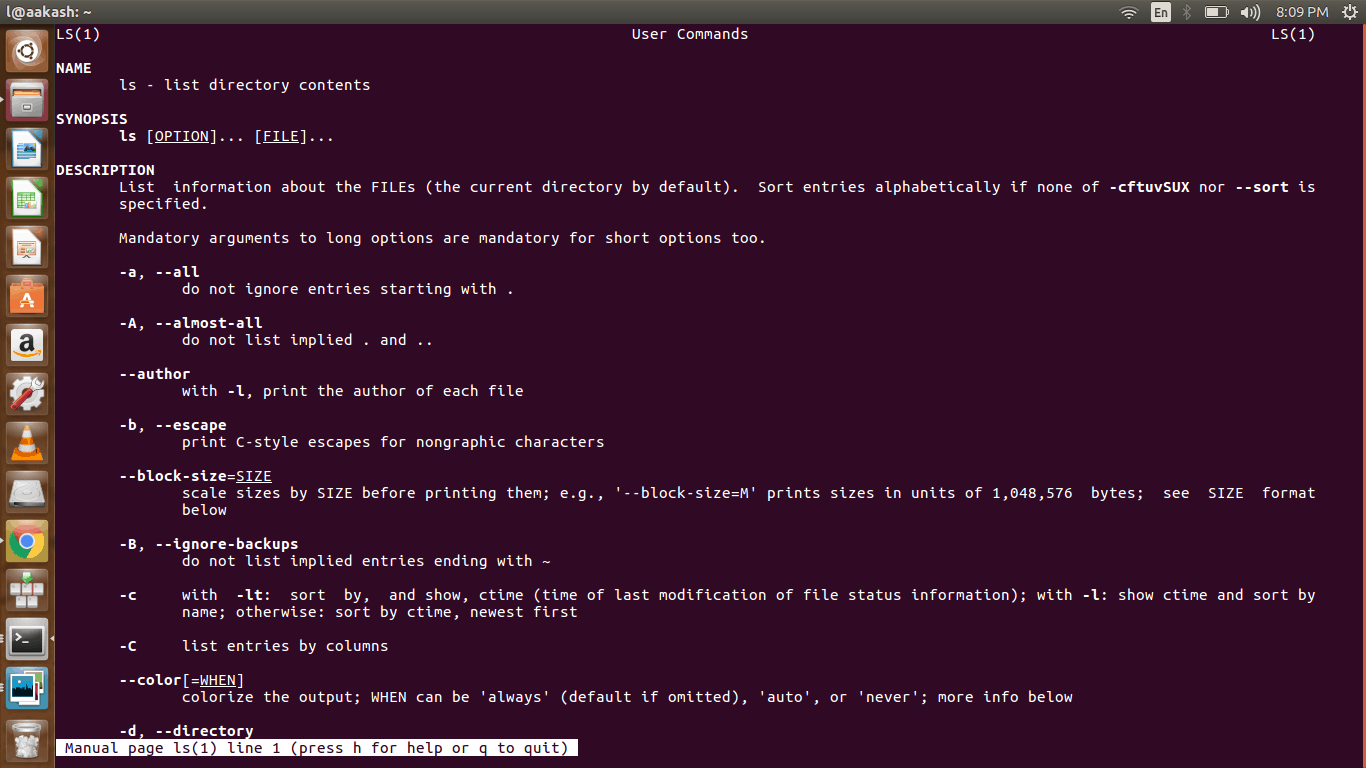 ubuntu basic commands