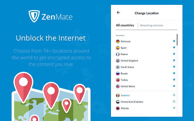 ZenMate VPN extension