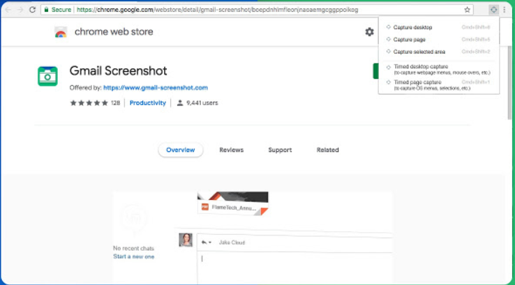 chrome extensions to capture screenshot