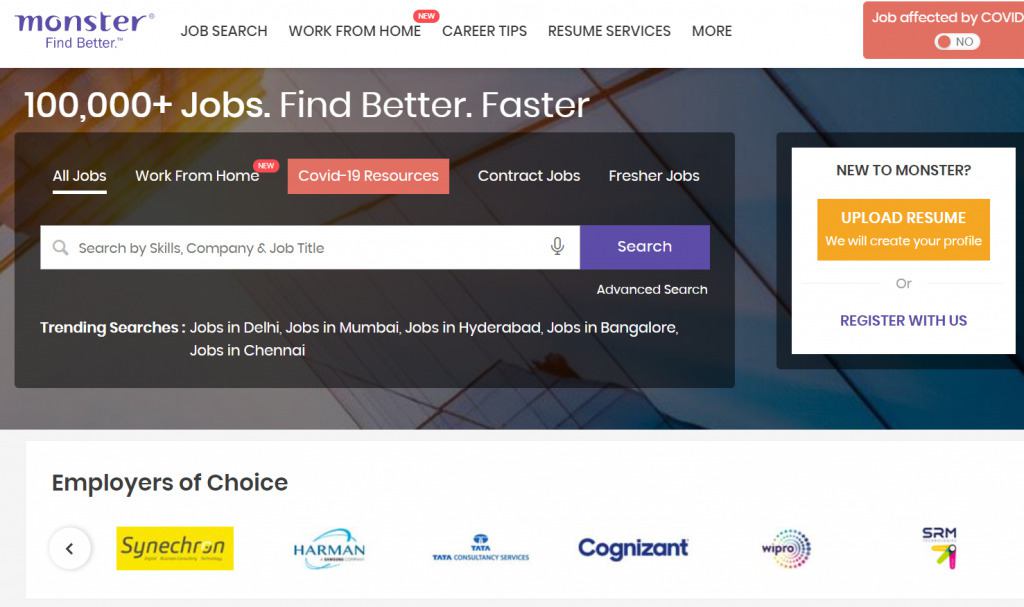 Monster.com job portal