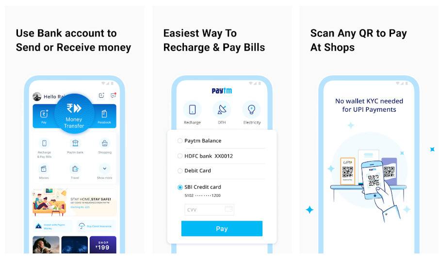 paytm money transfer app
