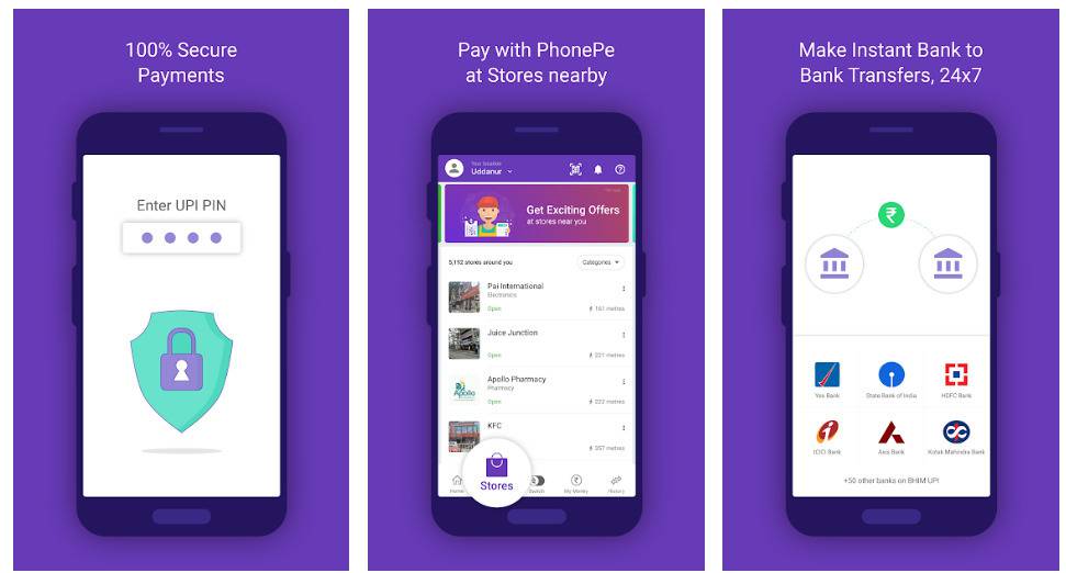 PhonePe money transfer app