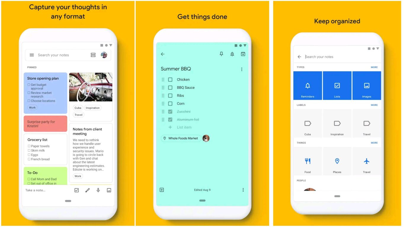 google keep one of the best note-taking apps