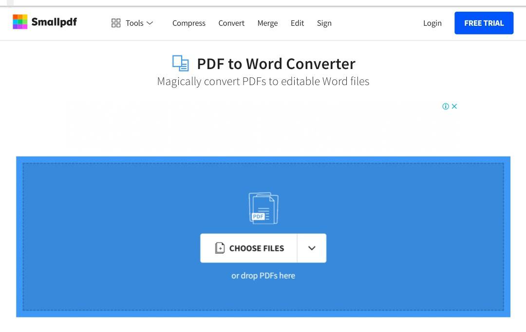 free pdf to word converter online large files