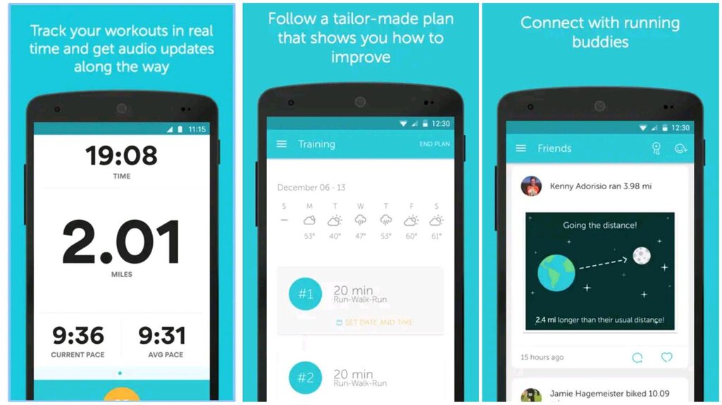 Runkeeper-GPS Running Tracker for android in step counter apps