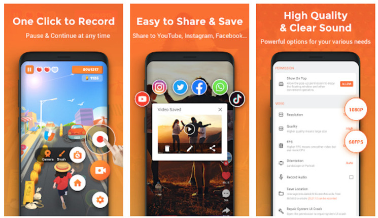 XRecorder is one of the best screen recording apps for Android