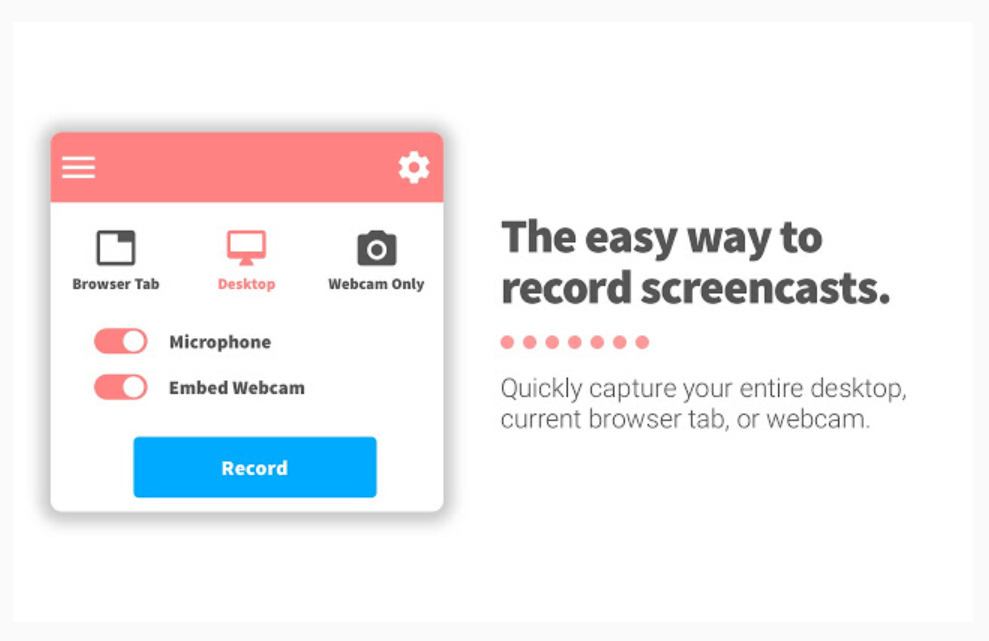 Screencastify screen recording extension