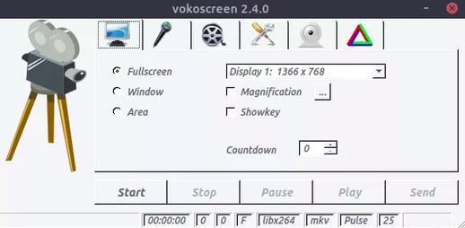 Ubuntu screen recorder - Vokoscreen