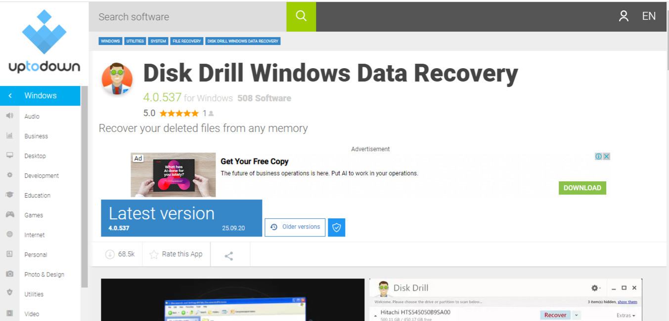 disk drill windows data recovery