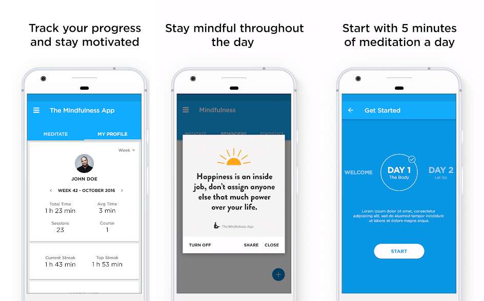 The mindfulness app