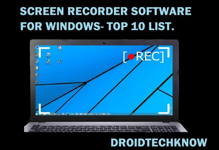  Screen recorder softwares for windows- top 10 list