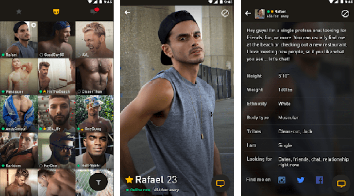 Grindr gay chat site