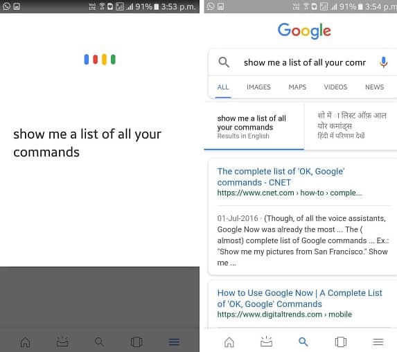 show me a list of your commands