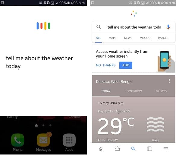 tell me about the weather today