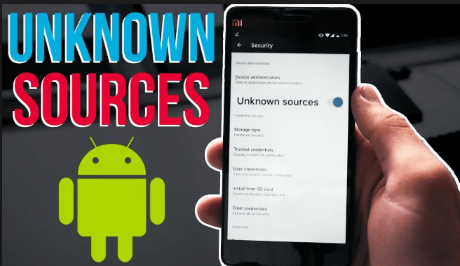 Unknown sources on android